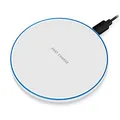 Produktbild: QI Fast Wireless Ladegerät 15W kompatibel für Huawei P40 / Pro/Plus Kabelloser Charger Induktive Universal Schnellladestation, Farbe:Weiß