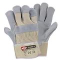 Produktbild: GUARD 5 - Leder Arbeitshandschuhe 5 Paar (Gr. 10 / XL) - robuste Bau- und Gartenhandschuhe - Rindspaltleder