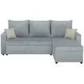 Produktbild: P & B Ecksofa, Mintgrün, Textil, 3-Sitzer, Füllung: Schaumstoffflocken,Schaumstoffflocken, Ottomane rechts, Ottomane links, seitenverkehrt montierbar, 228x147 cm, Wohnzimmer, Sofas & Couches, Wohnlandschaften, Ecksofas mit Schlaffunktion