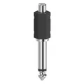 Produktbild: Audioadapter, Cinch Buchse - 6,3mm Mono Klinke Stecker
