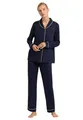 Produktbild: Damen Pyjama 1/1 Arm deep navy XS