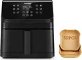 Produktbild: Cosori Premium II Chef Edition, Heißluftfritteuse, 6,2 l, 1,4 kg, 75 °C, 205 °C, 5 Person(en)