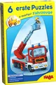 Produktbild: 2, 3, 4 Teile HABA Kinder Puzzle 6 erste Puzzles Fahrzeuge 1303311001