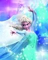 Produktbild: Komar Disney Wandbild Frozen 2 ELSA Action | Kinderzimmer, Babyzimmer, Dekoration, Kunstdruck | ohne Rahmen | WB075-40x50 | Größe: 40 x 50 cm (Breite x Höhe)