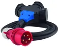 Produktbild: HEDI AK16HK Adapterkabel Drehstrom auf Schuko für Außenbereich 16A 2,5m 5x2,5mm²