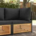 Produktbild: Garten-ecksofa Mit Kissen Massivholz Akazie Vidaxl