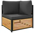 Produktbild: vidaXL Sofaelement Garten-Ecksofa mit Kissen Massivholz (1 St)