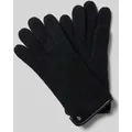 Produktbild: Roeckl Walkhandschuhe aus Schurwolle mit Wappen Emblem in Black, Größe 8