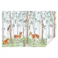 Produktbild: Wallarena Fototapete Kinderzimmer Mädchen Jungen Wald Tiere Jungenzimmer Mädchenzimmer, Glatt, Wald, Tapete inklusive Kleister Vliestapete Motivtapete 2.54 m x 1.84 m