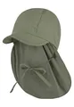 Produktbild: Sterntaler Schirmmütze Nacken - Unisex Baby- und Kinder Mütze mit Nackenschutz und einsteckbaren Ohrenklappen - UV-Schutz 50+ Sommermütze zum Binden - Popeline (Bio) Kopfbedeckung - mattgrün, Größe 43