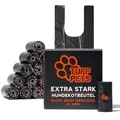 Produktbild: Tuff Pets Extra Stark Kotbeutel für Hunde mit Griffen | Hundekotbeutel Biologisch Abbaubar | Kotbeutel für Hunde Biologisch Abbaubar 50% dicker | Hundekotbeutel Maisstärke | 16 Rollen | 160 Beutel