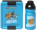Produktbild: LEGO Trinkflasche + Brotdose LUNCH SET NINJAGO blau/schwarz