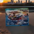 Produktbild: PLAYMOBIL® Pirates - PIRATEN-RUDERBOOT MIT HAMMERHAI - 70493 - NEU
