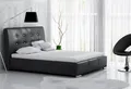 Produktbild: Polsterbett Doppelbett RENE Komplettset Kunstleder Schwarz 180x200cm