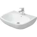 Produktbild: Duravit - D-Code Waschtisch 500x650x180mm wandhäng., Weiß Hochglanz, Halbrund, 1 wp mittig, 1 hl mittig, mit ül