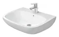 Produktbild: Duravit D-Code Waschtisch 1 Hahnloch mit Überlauf 650 x 500 mm - Weiß Hochglanz