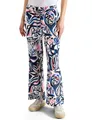 Produktbild: Cecil High Waist Wide Leg Hose mit Print universal Blue M