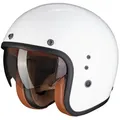 Produktbild: Scorpion Exo Motorradhelm Scorpion Exo Belfast EVO Luxe Jet-Helm Weiss (1er Set) weiß XS