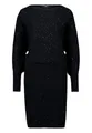 Produktbild: zero Damen Strickkleid mit Pailletten 36, Black Beauty