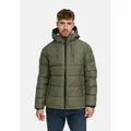 Produktbild: Indicode Winterjacke Herren INHebero Jacke Winter Herrenjacke Wattierte Steppjacke mit Kapuze und Reißverschluss blau M (50)