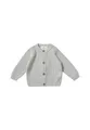 Produktbild: Stellou & friends Cardigan-Strickjacke für Baby & Kleinkind mit Knöpfen in Holz-Optik, Mädchen & Jungen Hochwertige Kleidung aus 100% Baumwolle, Perfekt für Herbst & Winter, Light Grey Melange 50-56