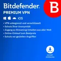 Produktbild: Bitdefender Premium VPN unlimited 2026 / 10 Geräte / 1 Jahr / KEY (ESD)