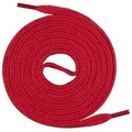 Produktbild: Mount Swiss Schnürsenkel flache Premium-Schnürsenkel aus 100% Baumwolle, reißfest, 7 mm breit rot 200 cm / 7 mm breit