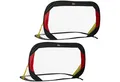 Produktbild: HOMCOM Fußballtor 2er Set Fußballnetz Minitore Faltbar (für Kinder und Erwachsene, 2 St., für den Garten oder Park), Schwarz 120cm x 80cm x 80cm