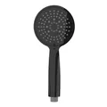 Produktbild: Wenko-Wenselaar GmbH & Co. KG WENKO Duschkopf Young Schwarz Ø 11 cm, mit 5 Strahlarten, Moderner Brause-Kopf mit 5 verschiedenen Wasserstrahl-Arten, 1 Stück 23941100