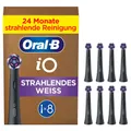 Produktbild: Oral-B iO Strahlendes Weiss Aufsteckbürsten schwarz 8 Stück