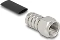 Produktbild: Delock F Stecker zum Crimpen RG-59mit passendem Schrumpfschlauch (91778)