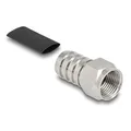 Produktbild: Delock F Stecker zum Crimpen RG-59 mit passendem Schrumpfschlauch