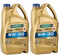 Produktbild: 12,96€/l Ravenol Longlife FDS 5W-30 2 x 5 Ltr vollsynth Motoröl ACEA A5 / B5 g