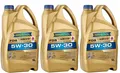Produktbild: 12,82€/l Ravenol Longlife FDS 5W-30 3 x 5 Ltr vollsynth Motoröl ACEA A5 / B5  g