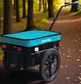 Produktbild: DMS FH-01B Fahrradanhänger Anhänger Handwagen Transportbox 70L Max. 60kg blau
