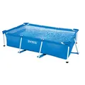 Produktbild: Intex Rectangular Frame Pool 260×160×65 cm | rechteckiger Aufstellpool mit Stahlrahmen & PVC-Wänden | 2282 l Wasserinhalt | stabil & einfach aufzubauen