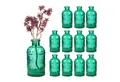 Produktbild: relaxdays Dekovase Glasvase 12er Set für Tischdeko, grün
