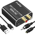 Produktbild: DA Wandler, Fokky 192kHz DAC Konverter Digital-Analog-Wandler,SPDIF Koaxial