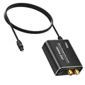 Produktbild: DA Wandler, 192kHz DAC Digital zu Analog Audio Konverter, SPDIF Koaxial Tosli...