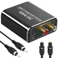 Produktbild: DA Wandler 192kHz DAC Konverter Digital zu Analog Audio Converter, SPDIF Koaxial
