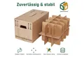Produktbild: BB-Verpackungen Umzugskarton Gläserkarton inkl. Einsatz für 30 Gläser, 2-wellig, 600 mm x 330 mm x 340 mm, 25 Stück