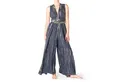 Produktbild: PANASIAM Tunikakleid modernes Hosenkleid Strandkleid aus natürlicher Viskose mit Bindeband Wickelkleid im Tie-Dye Design Jumpsuit Overall Infinity Trägerkleid