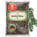 Produktbild: ORAGARDEN Monstera Erde für Zimmerpflanzen und Garten - 1L Monstera Substrat für Pflanzen, Palmen, Blumen - 5 Komponenten Blumenerde