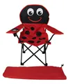 Produktbild: INDA-Exclusiv Klappstuhl Kinder Campingsessel Anglersessel Getränkehalter Tasche Marienkäfer