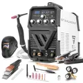 Produktbild: STAHLWERK Schutzgasschweißgerät 2-in-1 Kombi AC/DC WIG 200 ST – Vollausstattung – WIG & MMA (E-Hand/ARC) bis 200 A, HF-Zündung, Hotstart, Anti-Stick, 2T & 4T-Modus, für Aluminium, IGBT-Technologie