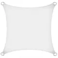 Produktbild: ESTEXO Sonnensegel Sonnenschutzsegel 5 x 5 m Schatten Segel Spender HDPE weiß Quadrat weiß 5x5m (Quadrat)