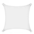 Produktbild: Sonnenschutzsegel Sonnensegel 5 x 5 m Schatten Segel Spender HDPE weiß Quadrat