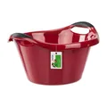 Produktbild: Runde Wäschekorb 10L 41x36,5x22 Wäsche Spüln Starke Wäschewanne Rot