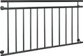 Produktbild: ECD Germany Französischer Balkon, 90x156 cm, mit 11 Füllstäben, Anthrazit matt und rau, Balkongeländer aus pulverbeschichtetem Stahl