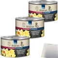 Produktbild: Edeka Ananas-Dessertstücke in Ananassaft fruchtig aromatisch 3er Pack (3x227g Dose) + usy Block